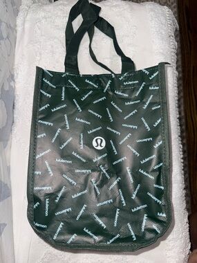 lululemon athletica Green Logo Tote Bag